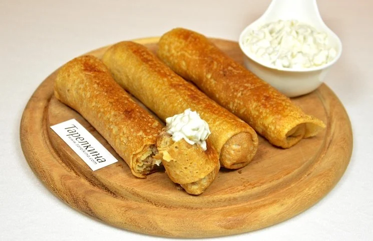 Блины с мясом