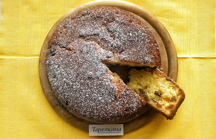 Апельсиновий пиріг із творогом