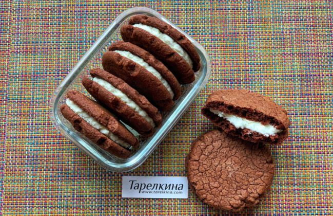 Печенье-сэндвич Баунти рецепт от Тарелкиной